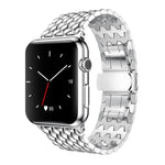 سوار ساعة معدني بنقشة التنين من xDfind، لسلسلة Apple Watch مقاسات 42 / 44 / 45 / 46 / 49مم، لسلسلة Apple Watch مقاسات 38 / 40 / 41 / S10 42مم