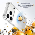 غطاء هاتف أكريليك + TPU مقاوم للصدمات بأربع زوايا، لهواتف iPhone 17 Pro Max، iPhone 17 Pro، iPhone 17، iPhone Air