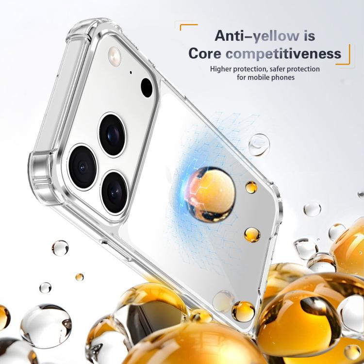 غطاء هاتف أكريليك + TPU مقاوم للصدمات بأربع زوايا، لهواتف iPhone 17 Pro Max، iPhone 17 Pro، iPhone 17، iPhone Air