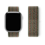 سوار ساعة من النايلون الأساسي بحلقة مع فيلم منحني ثلاثي الأبعاد، لسلسلة Apple Watch 10 مقاس 46مم، لسلسلة Apple Watch 10 مقاس 42مم، لسلسلة Apple Watch مقاس 44مم
