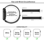 سوار ساعة من النايلون الأساسي بحلقة مع فيلم منحني ثلاثي الأبعاد، لسلسلة Apple Watch مقاس 40مم، لسلسلة Apple Watch Ultra 2 / 1 مقاس 49مم، لسلسلة Apple Watch مقاس 45مم