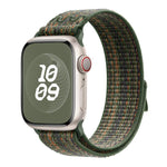 سوار ساعة من النايلون بحلقة مع فيلم منحني ثلاثي الأبعاد، لسلسلة Apple Watch مقاس 41مم، لسلسلة Apple Watch مقاس 38مم، لسلسلة Apple Watch مقاس 42مم