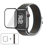 سوار ساعة من النايلون بحلقة مع فيلم منحني ثلاثي الأبعاد، لسلسلة Apple Watch مقاس 41مم، لسلسلة Apple Watch مقاس 38مم، لسلسلة Apple Watch مقاس 42مم