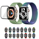 Milanese Stainless Steel Watch Band with 3D Curved Film, For Apple Watch Series 10 46mm, For Apple Watch Series 10 42mm, For Apple Watch Series 44mm