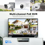 مجموعة مسجل فيديو شبكي POE كاميرا 3MP HD 4-قنوات SriHome NVS005-POE065، 3MP 4-قنوات