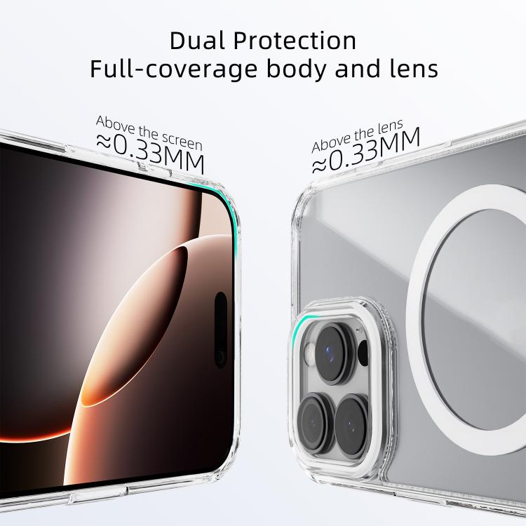 غطاء هاتف شفاف مضاد للخدش مع حلقة مغناطيسية MagSafe من ABEEL، لهواتف iPhone 13 Pro Max، iPhone 13 Pro، iPhone 13