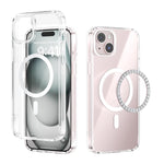 غطاء هاتف شفاف مضاد للخدش مع حلقة مغناطيسية MagSafe من ABEEL، لهواتف iPhone 13 Pro Max، iPhone 13 Pro، iPhone 13