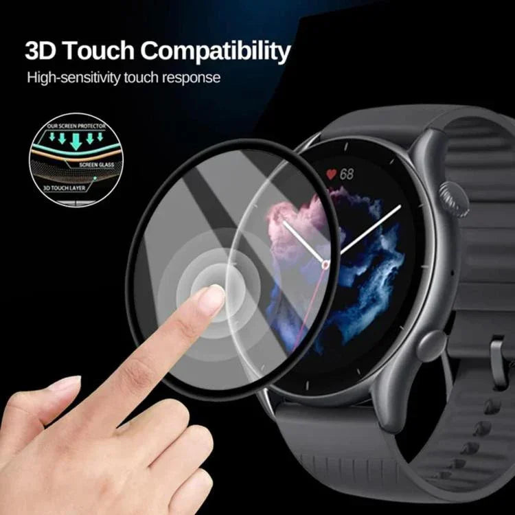 سوار ساعة سيليكون بإبزيم فراشة مع فيلم منحني ثلاثي الأبعاد، لساعات Google Pixel Watch 3 مقاس 45مم، لساعات Google Pixel Watch 3 مقاس 41مم، لساعات Google Pixel Watch 2، لساعات Google Pixel Watch