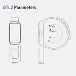 سوار ذكي لتعقب اللياقة GTL2 بشاشة TFT مقاس 1.47 بوصة، يدعم مراقبة معدل ضربات القلب