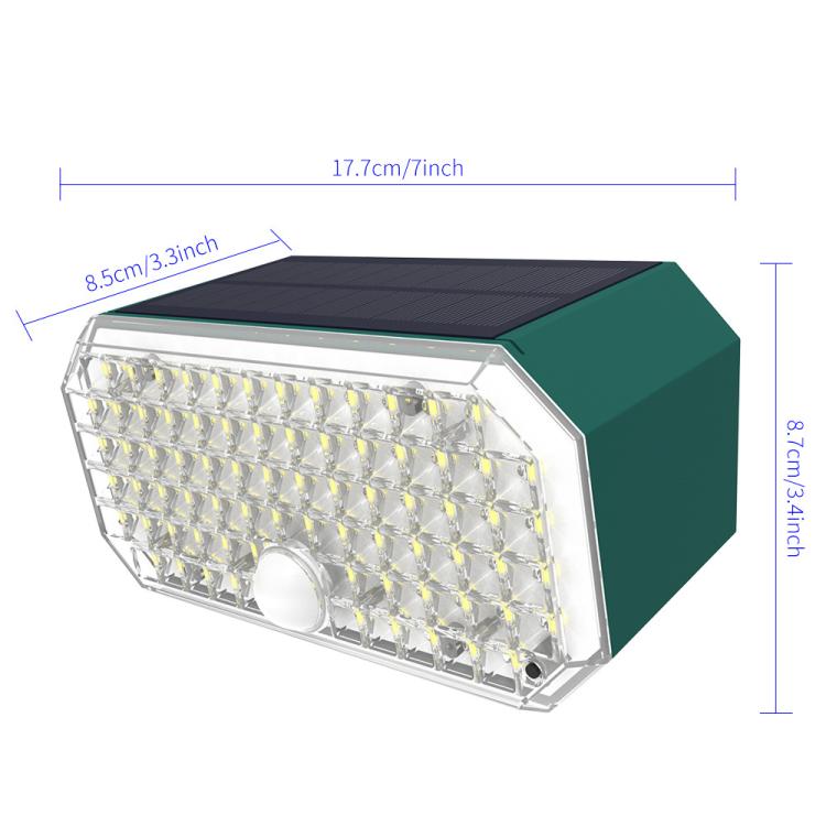 مصباح حائط شمسي LED عالي القوة مزدوج اللون مع حساس N776B