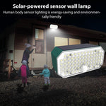 مصباح حائط شمسي LED عالي القوة مزدوج اللون مع حساس N776B