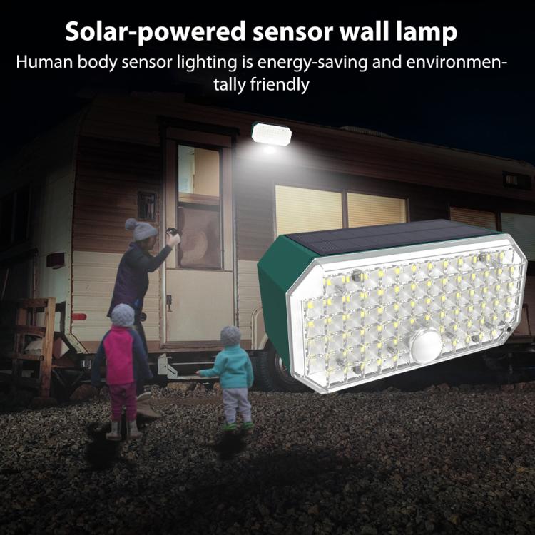 مصباح حائط شمسي LED عالي القوة مزدوج اللون مع حساس N776B