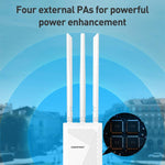 COMFAST CF-EW87 نقطة وصول لاسلكية خارجية واي فاي 7 مزدوجة النطاق بسرعة 3600 ميجابت في الثانية، قابس أسترالي، قابس أوروبي، قابس أمريكي، قابس بريطاني