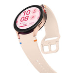 سوار ساعة سيليكون بخياطة عادية مع فيلم منحني ثلاثي الأبعاد، لساعات Samsung Galaxy Watch6 مقاس 44مم، وSamsung Galaxy Watch6 مقاس 40مم، وSamsung Galaxy Watch6 Classic مقاس 43مم، وSamsung Galaxy Watch5 مقاس 44مم