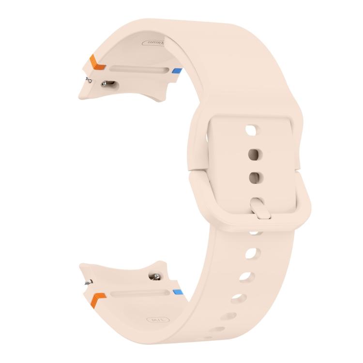 سوار ساعة سيليكون بتطريز عادي مع فيلم منحني ثلاثي الأبعاد، لساعات Samsung Galaxy Watch4 Classic 46mm، Samsung Galaxy Watch4 Classic 42mm، Samsung Galaxy Watch5 Active 40mm، Samsung Galaxy Watch5 Active 44mm