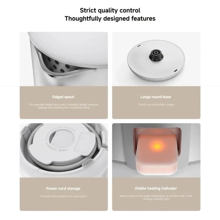 غلاية كهربائية أصلية من Xiaomi Mijia بسعة 1.7L وقوة 1800W S1، قابس CN