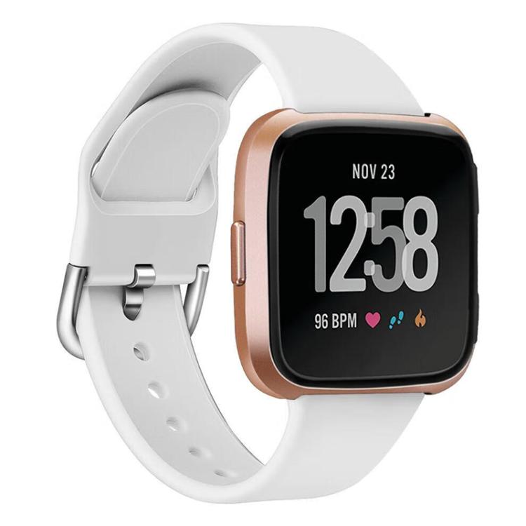 For Fitbit Versa 2 / Versa / Versa Lite xDfind Reverse Buckle Solid Color Silicone Watch Band, S, L