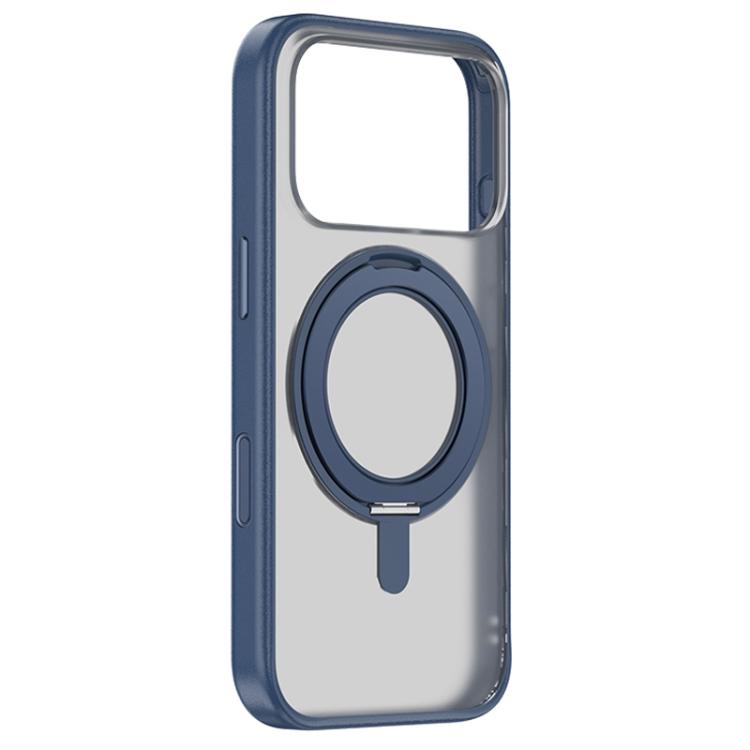 غطاء هاتف هجين من PC وTPU مع حامل دوار 360 درجة MagSafe من ZGA Feitian، لهواتف iPhone 17 Pro، iPhone 17 Pro Max