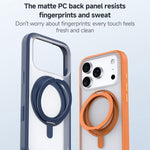 غطاء هاتف هجين من PC وTPU مع حامل دوار 360 درجة MagSafe من ZGA Feitian، لهواتف iPhone 17 Pro، iPhone 17 Pro Max
