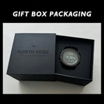 ساعة رياضية مقاومة للماء للرجال من NORTH EDGE TANK 3 تدعم عداد الخطى والبوصلة للخارجية