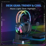 سماعة أذن سلكية ONIKUMA X89 RGB مع ميكروفون، X89