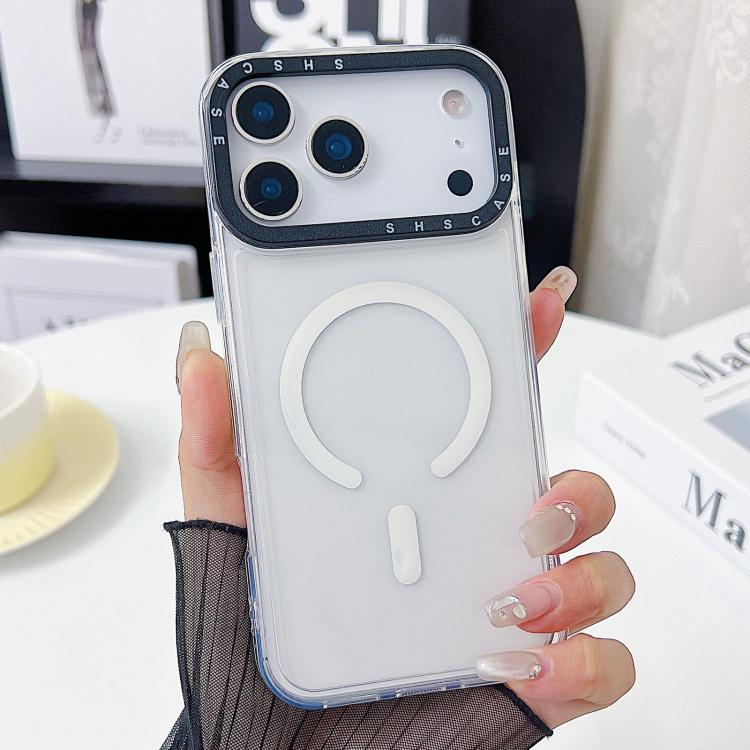 غطاء هاتف شفاف TPU بإطار عدسة بتباين ألوان، لهواتف iPhone 17 Pro Max، iPhone 17 Pro
