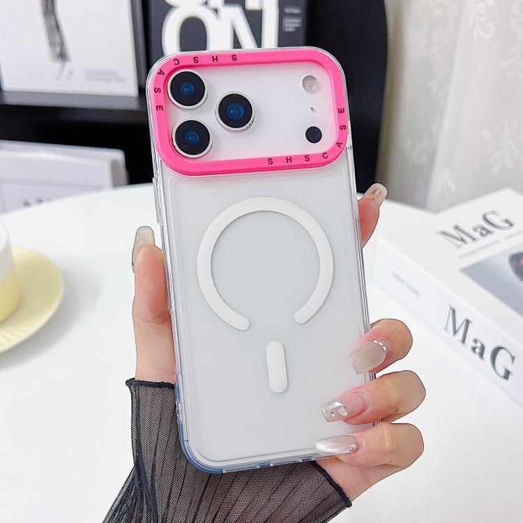 غطاء هاتف شفاف TPU بإطار عدسة بتباين ألوان، لهواتف iPhone 17 Pro Max، iPhone 17 Pro