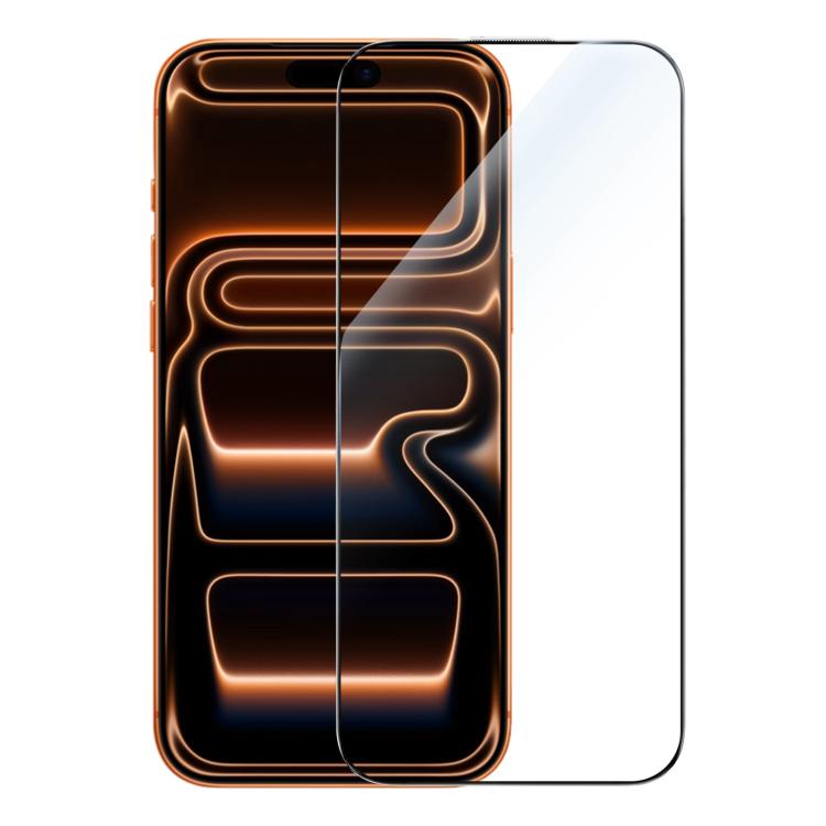 فيلم زجاج مقسى صلب مضاد للخدش بدقة HD بشاشة كاملة 2.5D من سلسلة JOYROOM Knight، لهواتف iPhone 17 Pro Max، iPhone 17 Pro، iPhone 17، iPhone Air، iPhone 16 Pro Max، iPhone 16 Pro، iPhone 16 Plus، iPhone 16