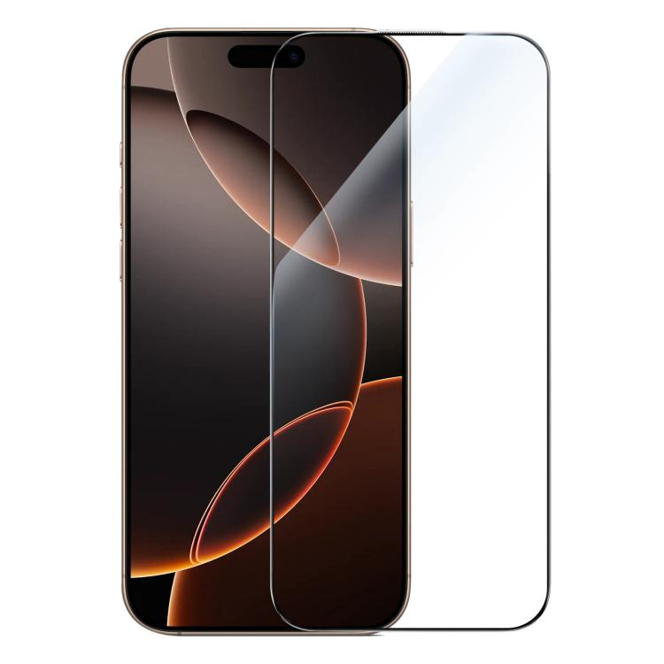 فيلم زجاج مقسى صلب مضاد للخدش بدقة HD بشاشة كاملة 2.5D من سلسلة JOYROOM Knight، لهواتف iPhone 17 Pro Max، iPhone 17 Pro، iPhone 17، iPhone Air، iPhone 16 Pro Max، iPhone 16 Pro، iPhone 16 Plus، iPhone 16