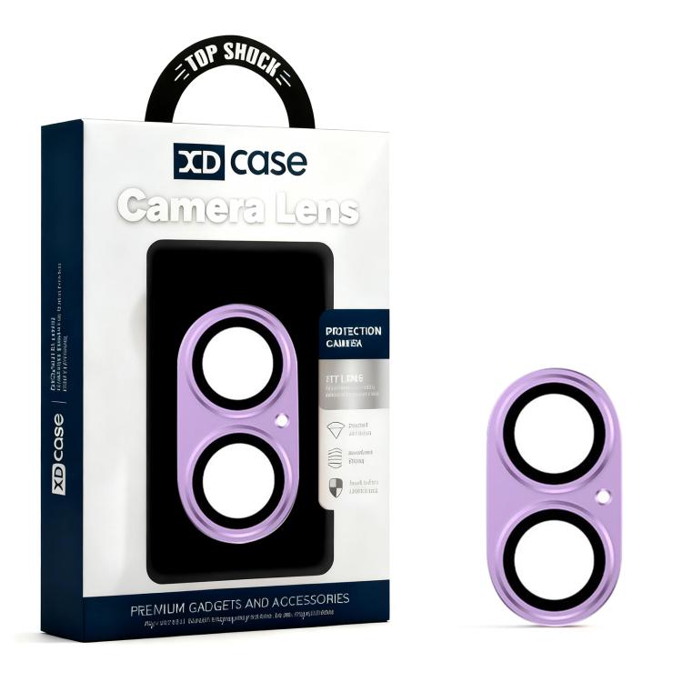 فيلم حلقة عدسة كاميرا معدنية مطفية كاملة التغطية من XDcase Armor، لهاتف iPhone 17