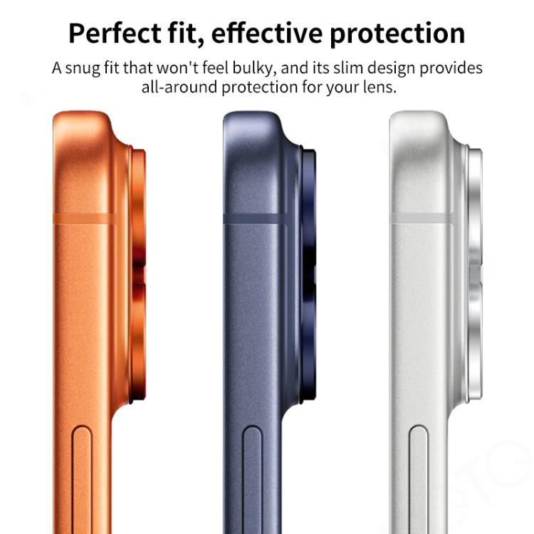 فيلم حلقة عدسة كاميرا معدنية مطفية كاملة التغطية من XDcase Armor، لهاتف iPhone 17