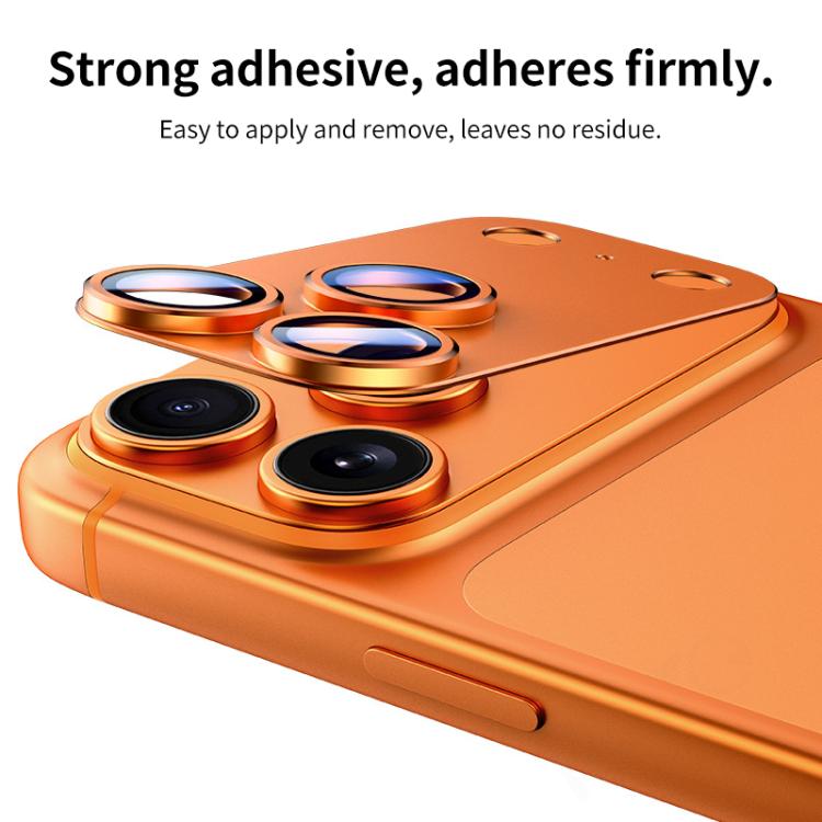 فيلم حلقة عدسة كاميرا معدنية مطفية كاملة التغطية من XDcase Armor، لهاتف iPhone 17