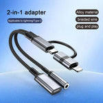 محول كابل 4 في 1 USB-C / Type-C، 8 دبابيس إلى USB-C / Type-C، وصوت 3.5 مم، Type-C، 8 دبابيس إلى USB-C / Type-C، 3.5 مم