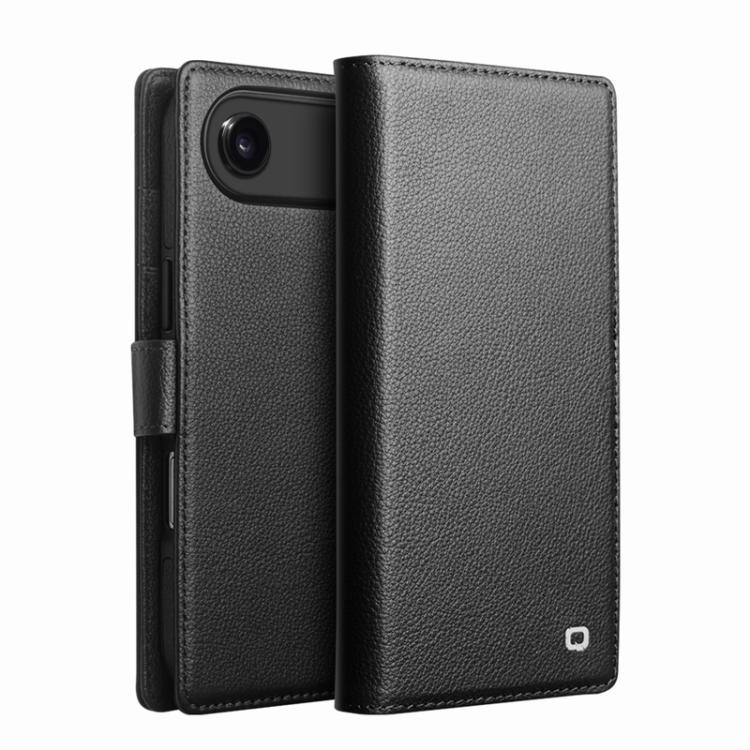 غطاء هاتف من الجلد الطبيعي الأصلي الكلاسيكي الثالث من QIALINO، لهواتف iPhone 17 Pro Max و iPhone 17 Pro و iPhone 17 و iPhone Air