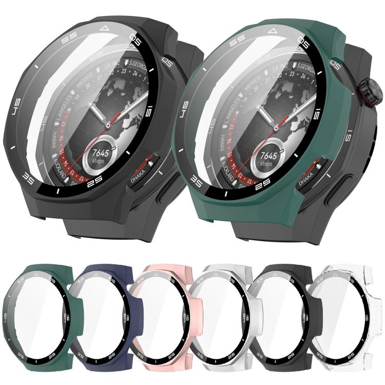xDfind Graduated Style Tempered Film Integrated PC Watch Protective Cover, For Huawei Watch GT 5 Pro 46mm, For Huawei Watch GT 5 Pro 42mm