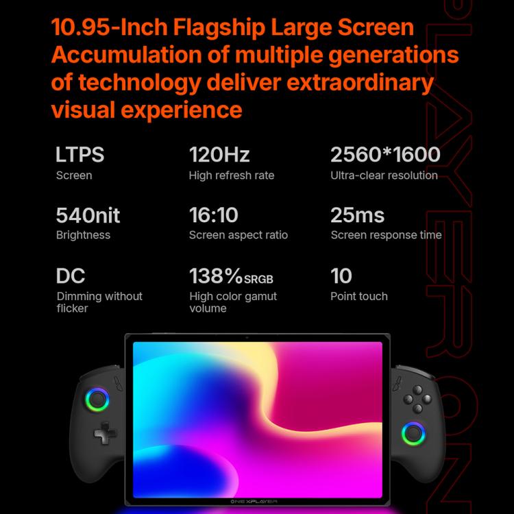جهاز ألعاب محمول OneXPlayer X1 Air بشاشة 10.95 بوصة من ONE-NETBOOK، ويندوز 11، إنتل كور ألترا 5 228V، 32 جيجابايت + 512 جيجابايت، 32 جيجابايت + 1 تيرابايت