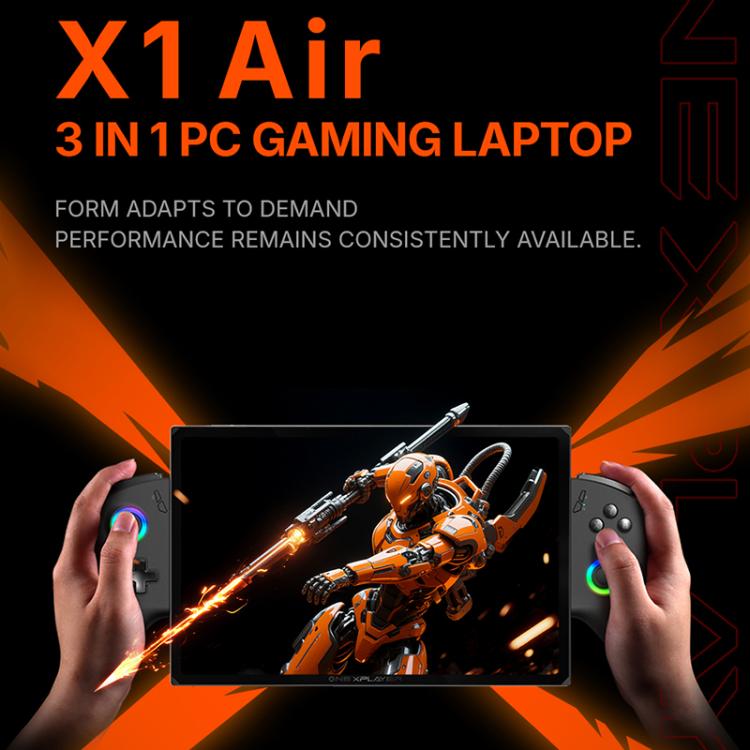 جهاز ألعاب محمول OneXPlayer X1 Air بشاشة 10.95 بوصة من ONE-NETBOOK، ويندوز 11، إنتل كور ألترا 5 228V، 32 جيجابايت + 512 جيجابايت، 32 جيجابايت + 1 تيرابايت