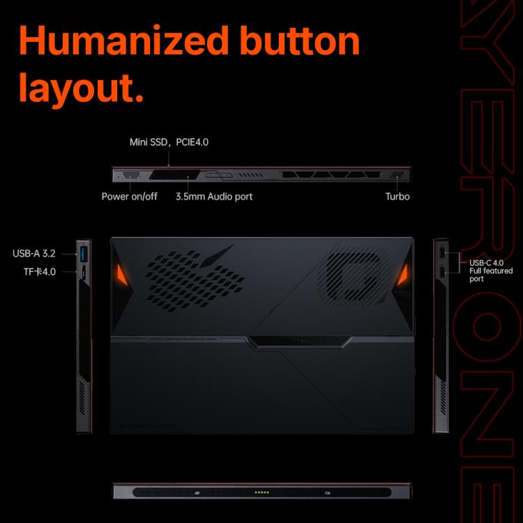 جهاز ألعاب محمول OneXPlayer X1 Air بشاشة 10.95 بوصة من ONE-NETBOOK، ويندوز 11، إنتل كور ألترا 5 228V، 32 جيجابايت + 512 جيجابايت، 32 جيجابايت + 1 تيرابايت