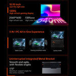 جهاز ألعاب محمول OneXPlayer X1 Air بشاشة 10.95 بوصة من ONE-NETBOOK، ويندوز 11، إنتل كور ألترا 5 228V، 32 جيجابايت + 512 جيجابايت، 32 جيجابايت + 1 تيرابايت