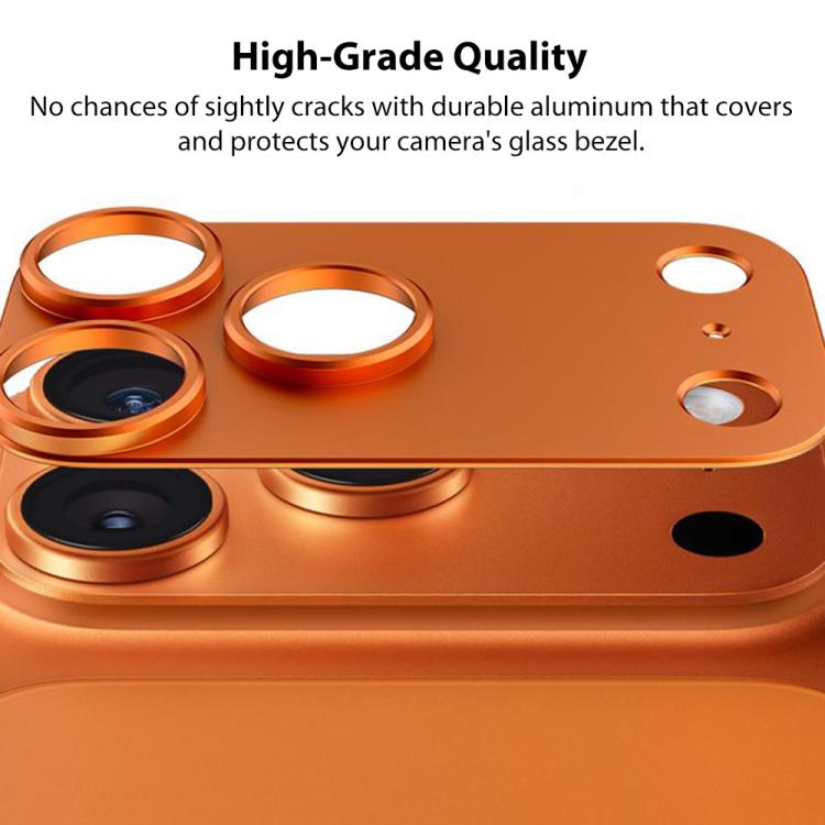واقي عدسة كاميرا مجوف من سبيكة التيتانيوم من XDcase، لهواتف iPhone 17 Pro Max، iPhone 17 Pro
