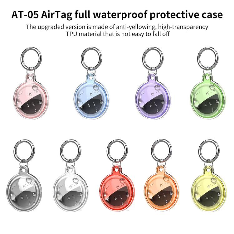غطاء حماية TPU مقاوم للماء بالكامل من xDfind، لجهاز AirTag الجيل الثاني / AirTag الجيل الأول