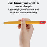غطاء واقي من السيليكون بلون متباين لقلم Stylus من XDcase، لأقلام Apple Pencil Pro / 2، Apple Pencil Pro / 2 / 1، Apple Pencil USB-C / 3