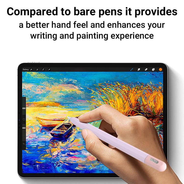 غطاء واقي من السيليكون بلون متباين لقلم Stylus من XDcase، لأقلام Apple Pencil Pro / 2، Apple Pencil Pro / 2 / 1، Apple Pencil USB-C / 3