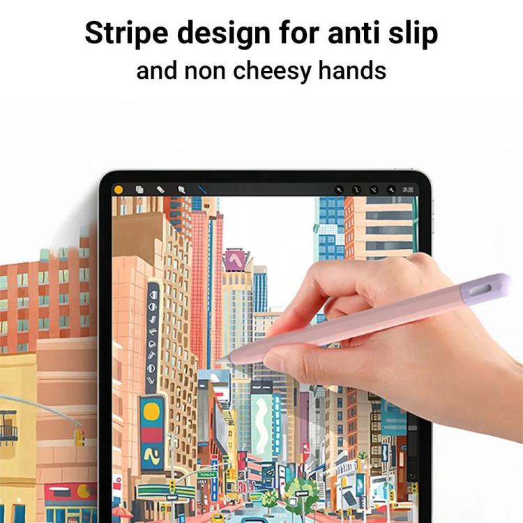غطاء واقي من السيليكون بلون متباين لقلم Stylus من XDcase، لأقلام Apple Pencil Pro / 2، Apple Pencil Pro / 2 / 1، Apple Pencil USB-C / 3