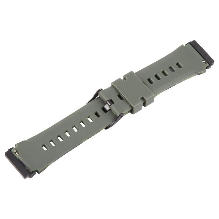 xDfind Black Connector Camouflage Print Silicone Watch Band, For Fitbit Versa 2 / Versa