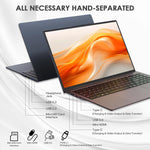 حاسوب محمول GXMO T160 16 بوصة، ويندوز 11، 16GB+512GB، معالج AMD Ryzen 5 7430U سداسي النواة، قابس الاتحاد الأوروبي، قابس الولايات المتحدة، قابس المملكة المتحدة، قابس أستراليا