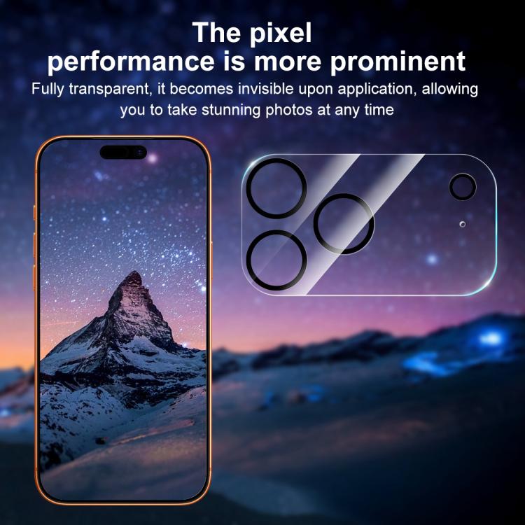 فيلم زجاج مقسى مدمج مطبوع بشاشة حريرية لعدسة الكاميرا الخلفية من XDcase، لهواتف iPhone 17 Pro Max، iPhone 17 Pro، iPhone 17، iPhone Air، iPhone 16 Pro / 16 Pro Max، iPhone 16 / 16 Plus، iPhone 15 Pro / 15 Pro Max، iPhone 15 / 15 Plus