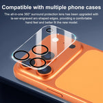 فيلم زجاج مقسى مدمج مطبوع بشاشة حريرية لعدسة الكاميرا الخلفية من XDcase، لهواتف iPhone 17 Pro Max، iPhone 17 Pro، iPhone 17، iPhone Air، iPhone 16 Pro / 16 Pro Max، iPhone 16 / 16 Plus، iPhone 15 Pro / 15 Pro Max، iPhone 15 / 15 Plus