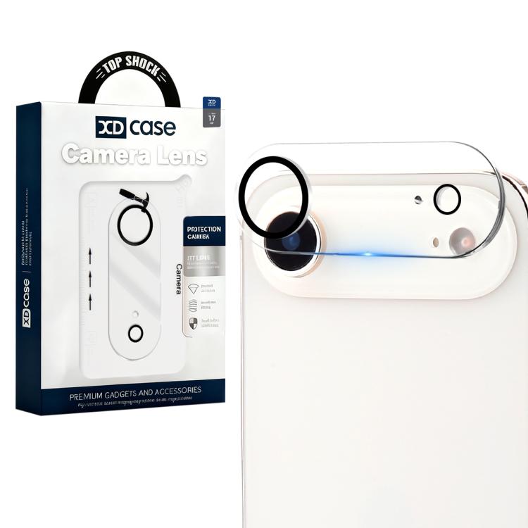 فيلم زجاج مقسى مدمج مطبوع بشاشة حريرية لعدسة الكاميرا الخلفية من XDcase، لهواتف iPhone 17 Pro Max، iPhone 17 Pro، iPhone 17، iPhone Air، iPhone 16 Pro / 16 Pro Max، iPhone 16 / 16 Plus، iPhone 15 Pro / 15 Pro Max، iPhone 15 / 15 Plus