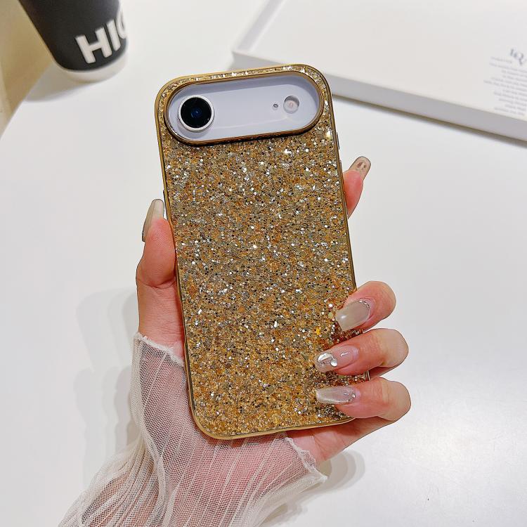 غطاء هاتف من TPU مقاوم للصدمات مع مسحوق لامع، لهواتف iPhone 17 Pro Max و iPhone 17 Pro و iPhone 17 و iPhone Air